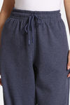 Rosaline Waffle Knit Cotton Relax Fit Pyjama - Medieval Blue — thumbnail 5